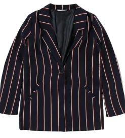 Børn Grunt Jakkesæt Og Blazers|Blazer - Lilly - Navy m. Striber