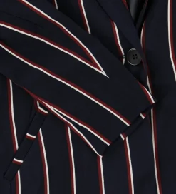 Børn Grunt Jakkesæt Og Blazers|Blazer - Lilly - Navy m. Striber