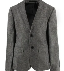 Børn Grunt Jakkesæt Og Blazers|Blazer - Uld/Polyester - Salt & Pepper