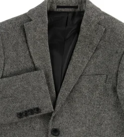 Børn Grunt Jakkesæt Og Blazers|Blazer - Uld/Polyester - Salt & Pepper