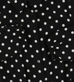 Børn Grunt Buksedragter>Buksedragt - Lisbeth - Sort m. Prikker