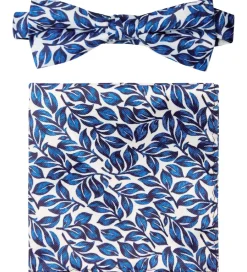 Børn Grunt Slips Og Butterfly|Jakkesæt Og Blazers>Butterfly m. Lommetrøklæde - Our Leaf - Blue Flower