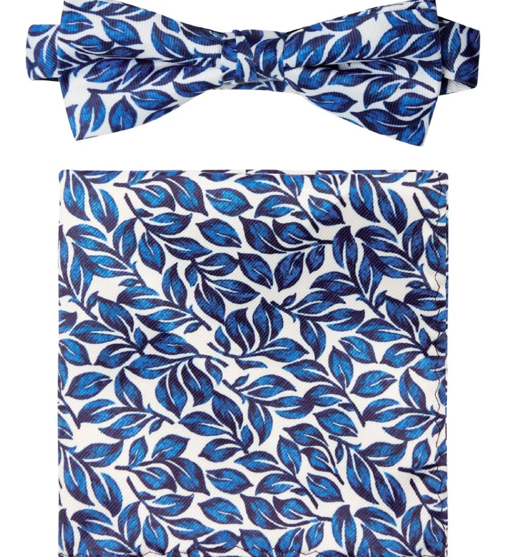 Børn Grunt Slips Og Butterfly|Jakkesæt Og Blazers>Butterfly m. Lommetrøklæde - Our Leaf - Blue Flower