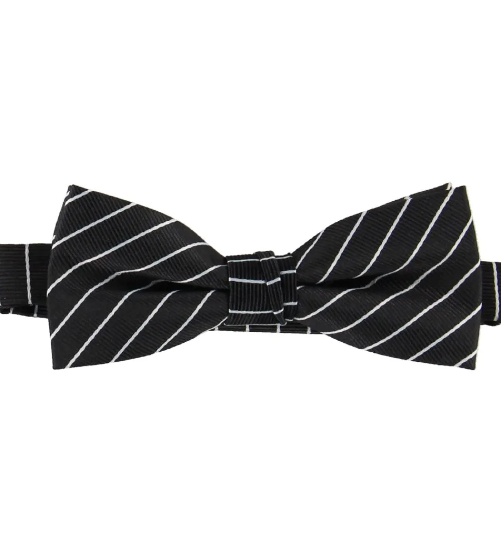 Børn Grunt Slips Og Butterfly|Jakkesæt Og Blazers>Butterfly m. Lommetørklæde - Sort/Hvid