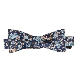 Børn Grunt Slips Og Butterfly|Jakkesæt Og Blazers|Butterfly m. Lommetørklæde - Our Flower - Navy Flower