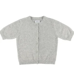 Børn Grunt Striktrøjer|Cardigan - Strik - GrIsa - Grå