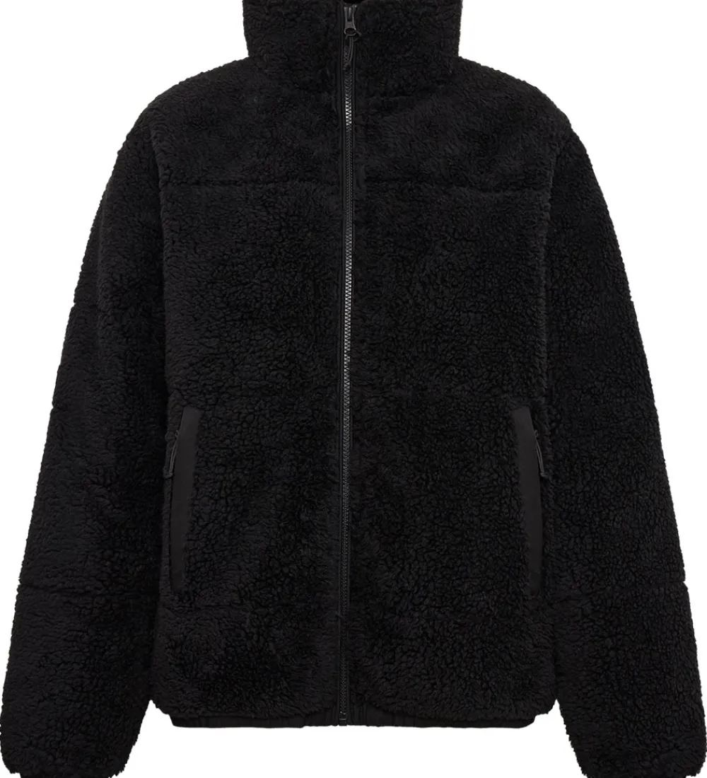 Børn Grunt Fleece>Fleecejakke - Teddy - GRLaus - Sort