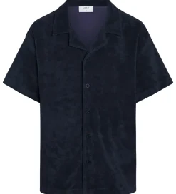 Børn Grunt Konfirmationstøj|Skjorte - GRAugust Terry - Navy