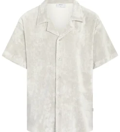 Børn Grunt Konfirmationstøj>Skjorte - GRAugust Terry - Off White