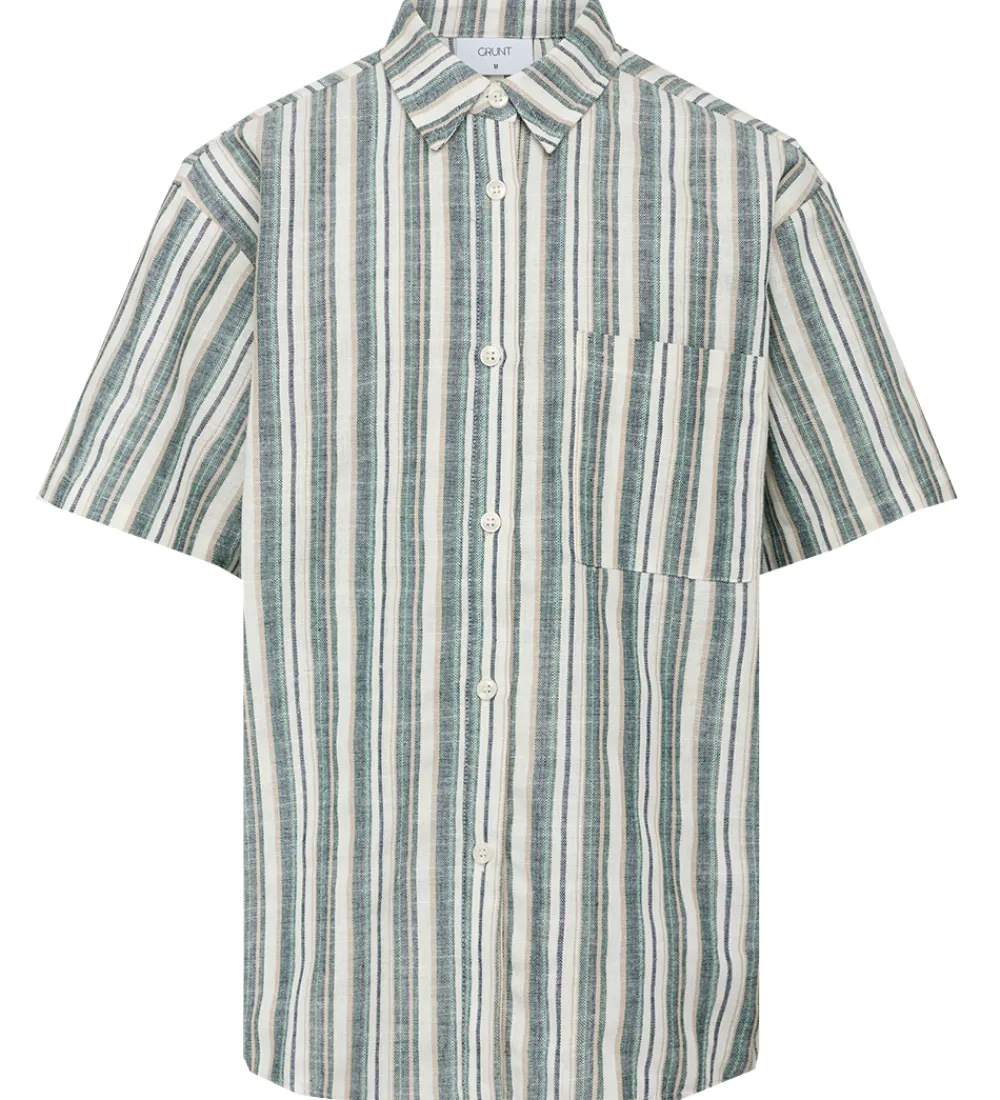 Børn Grunt Konfirmationstøj>Skjorte - Namur - Bottle Green