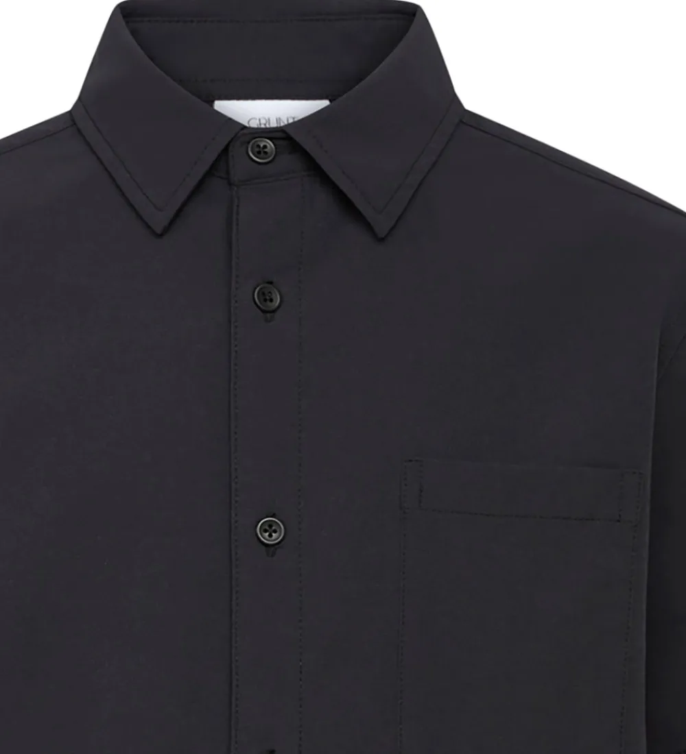 Børn Grunt Konfirmationstøj|Skjorte - Tongeren - Sort