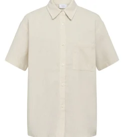 Børn Grunt Konfirmationstøj>Skjorte - Vap - Viskose/Hør - Sand