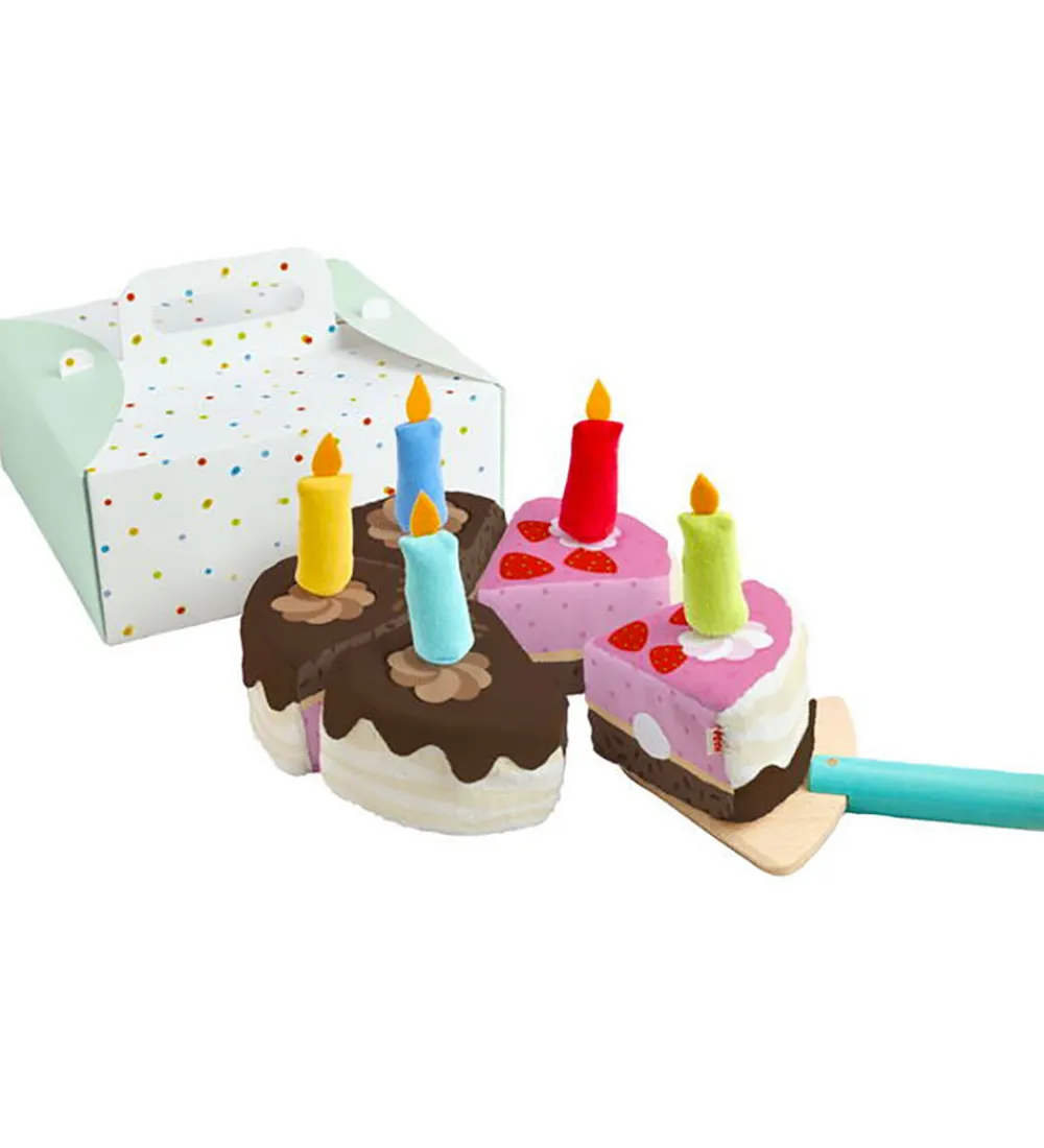 HABA Rolleleg|Legemad|Legemad - Fødselsdagslagkage - 12 Dele