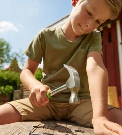 Terra Kids Legeværktøj|Haba Hammer - Grøn