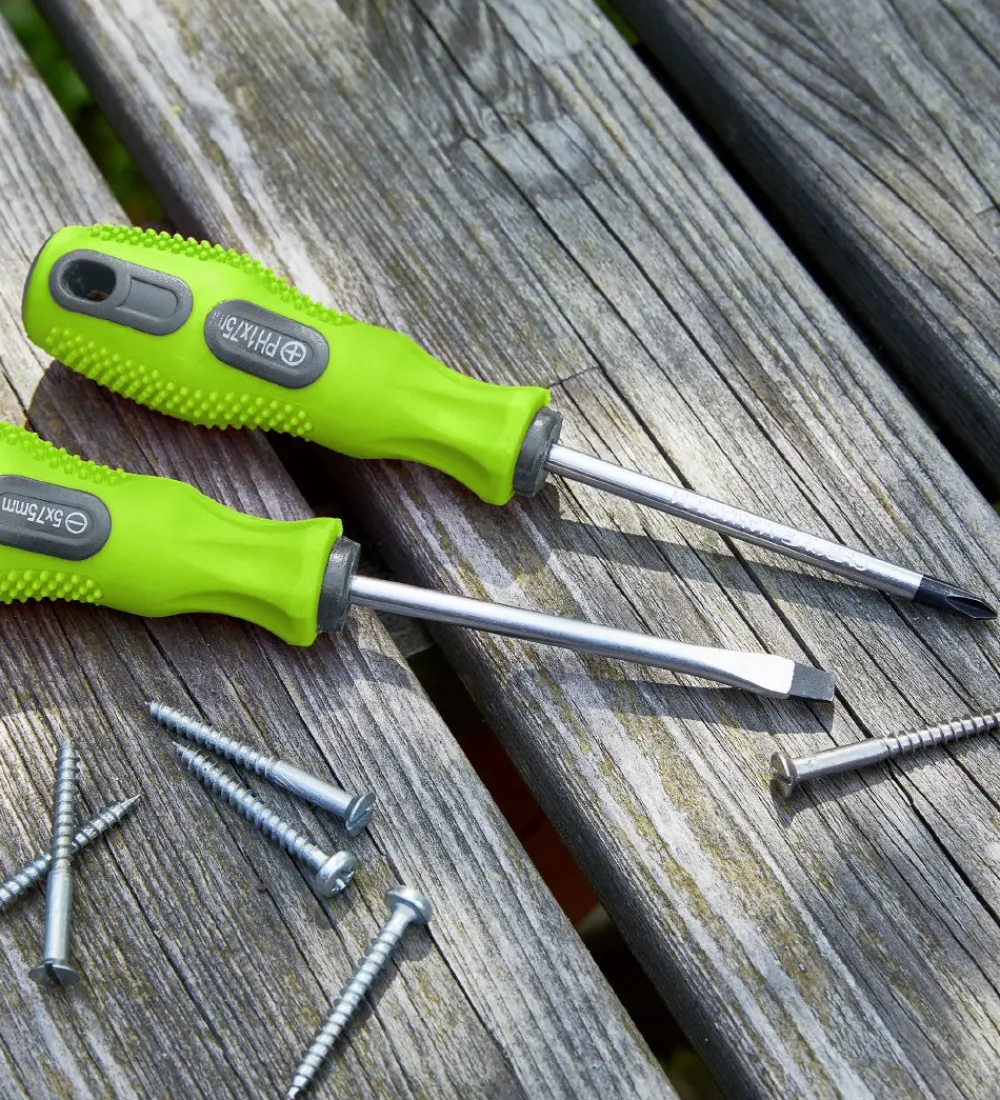 Terra Kids Legeværktøj|Haba Skruetrækker - 2 stk. - Grøn