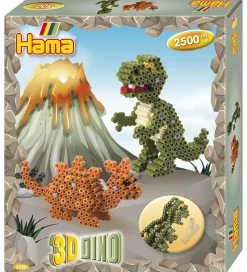 Hama Perler|Midi Gaveæske - 2500 stk - 3D Dino