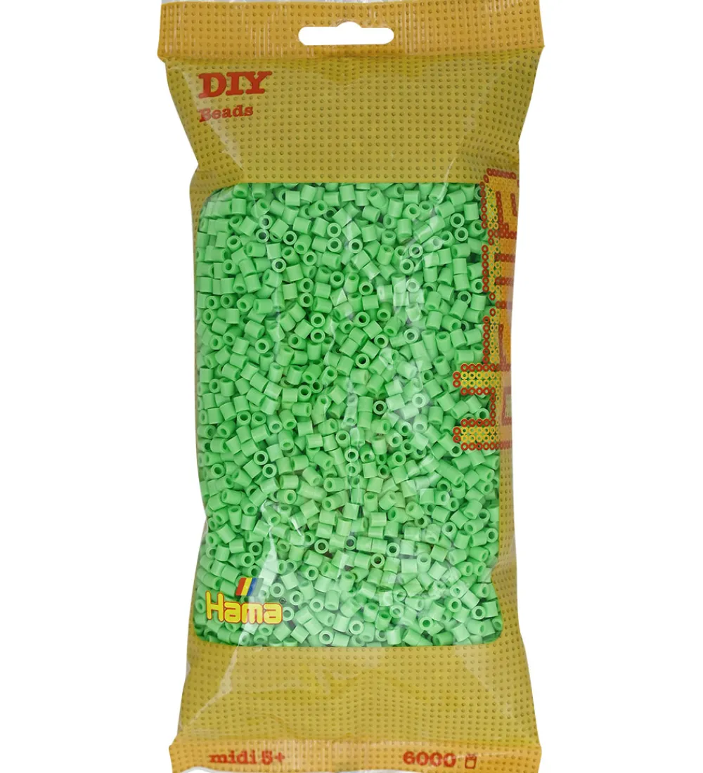 Hama Perler|Midi Perler - 6000 stk. - 115 Klar Grøn
