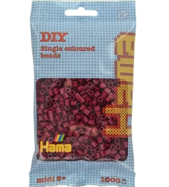 Hama Perler|Midi Perler - 1000 stk. - 118 Mørk Kirsebær