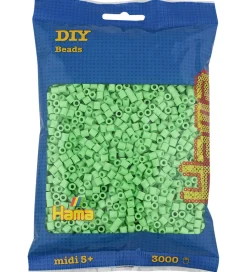 Hama Perler|Midi Perler - 3000 stk. - 115 Klar Grøn