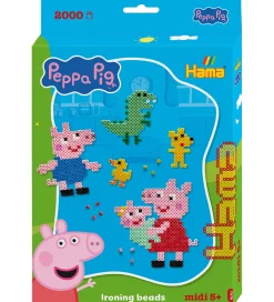 Hama Perler|Midi Perler - Gurli Gris + Lillesøster Evie - 2000 stk.