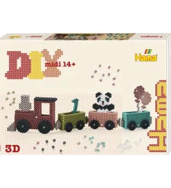 Hama Perler|Fødselsdagstoge|Midi Perlesæt - Art - 3D - 6000 stk. - Fødselsdagstog