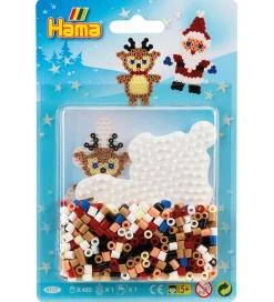Hama Perler|Julepynt|Midi Perlesæt - Lille Jul - 450 stk - Nisse og Rensdyr