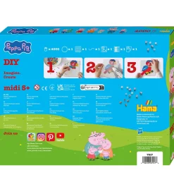 Børn Hama Perler|Uroer>Midi Perlesæt - Uro - Gurli Gris + Lillesøster Evie - 4000