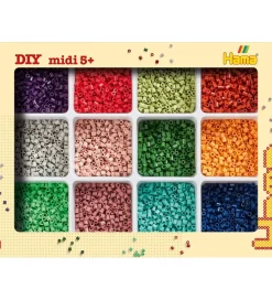 Hama Perler|Midi Perlesæt m. Opbevaring - 9600 stk.