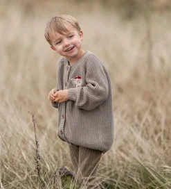 Børn Hanevild Cardigans>Cardigan - Strik - Kaj - Caribou