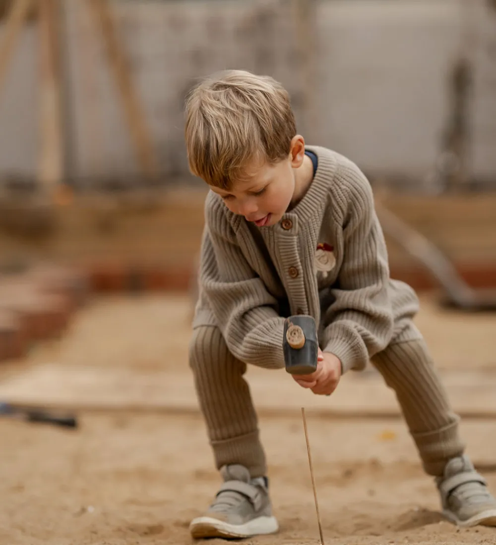 Børn Hanevild Cardigans>Cardigan - Strik - Kaj - Caribou