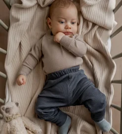 Børn Hanevild Leggings></noscript>Leggins - Strik - Leo - Ombre Blue