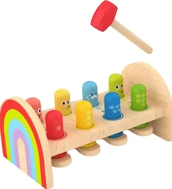 Hape Babylegetøj|Aktivitetslegetøj|Hammerbræt - Rainbow