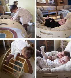 Hemmingsen Kids Motorisk Legetøj|Tumlemøbler|Klatrebue - Luna - 90x45x48 cm - Nature