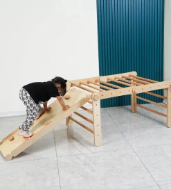 Hemmingsen Kids Trælegetøj|Motorisk Legetøj></noscript>Klatrestativ - Alice - 110x45 cm - Natur