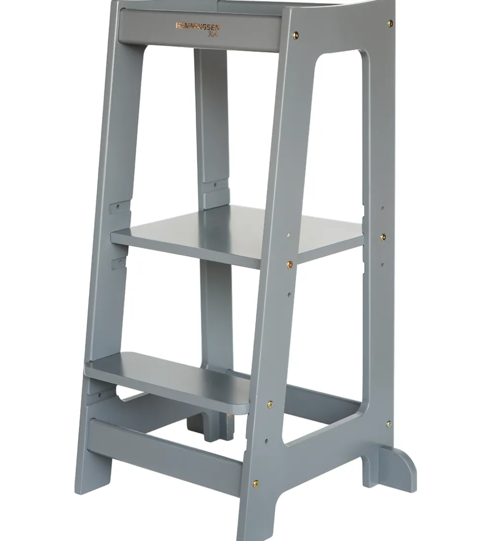 Hemmingsen Kids Stole|Skamler|Læringstårn - Martin - 40x42x86 cm - Grå