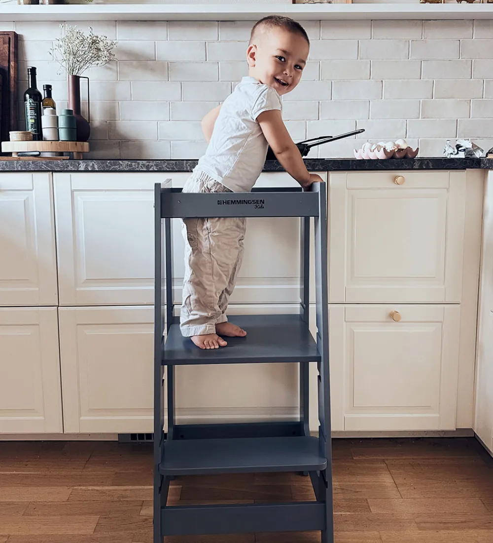 Hemmingsen Kids Stole|Skamler|Læringstårn - Martin - 40x42x86 cm - Grå