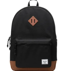 Herschel Tasker|Rygsække>Rygsæk - Heritage Youth - 26 L - Sort/Saddle Brown