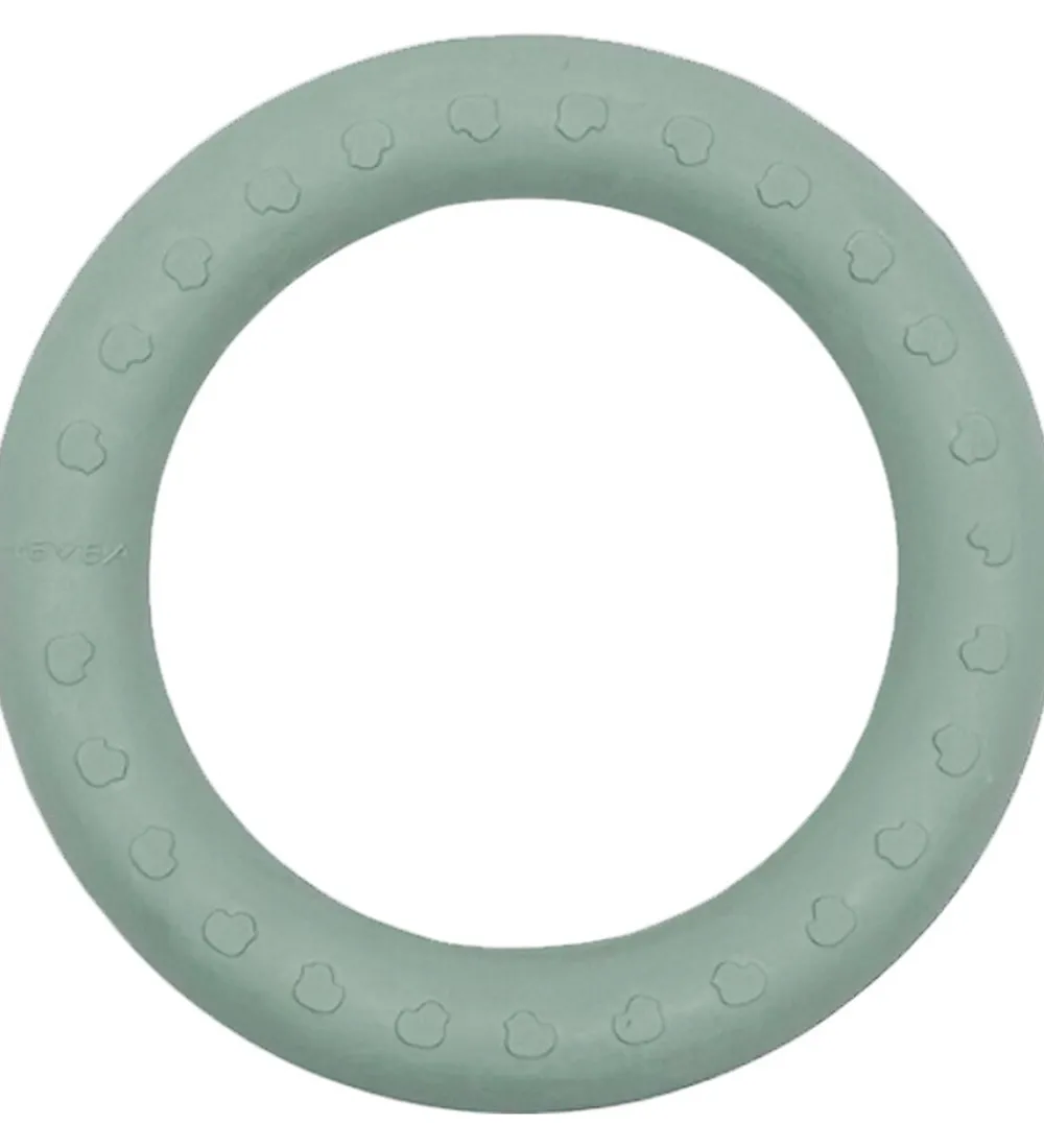 Hevea Bideringe|Babylegetøj|Bideringe - 2-pak - Sand & Seafoam Blue