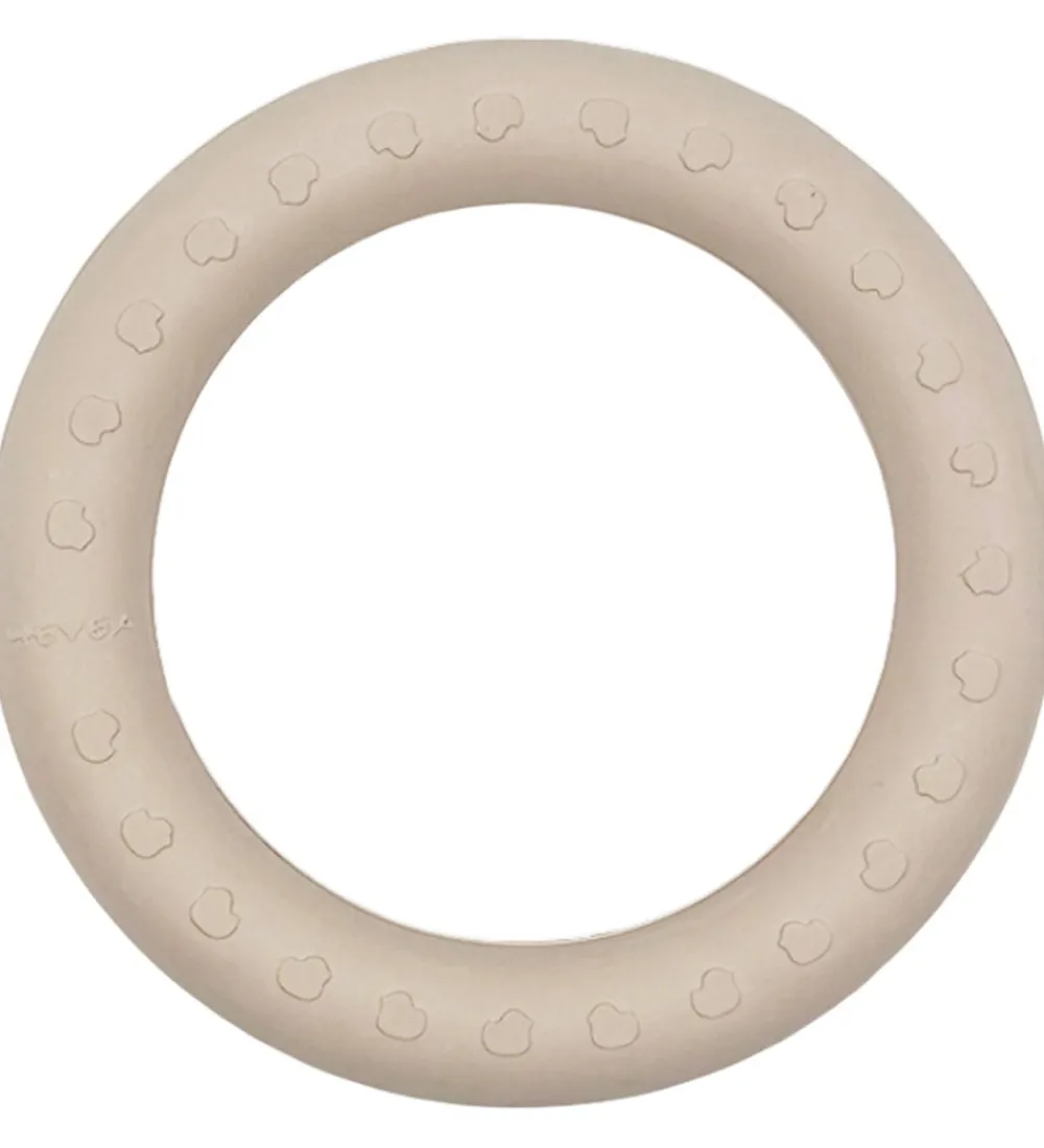 Hevea Bideringe|Babylegetøj|Bideringe - 2-pak - Sand & Seafoam Blue