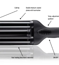 HH Simonsen Hårstyling>Midi Waver - Sort