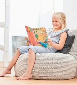 Hoppekids Stole|Sækkestole></noscript>Sækkestol - Winter Wonderland - 75x23 cm - Grå