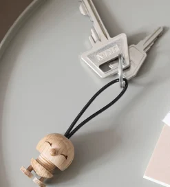 Hoptimist Nøgleringe|Nøglering Bimble - 3 cm - Raw Oak