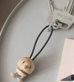 Hoptimist Nøgleringe|Nøglering Bumble - 3 cm - Raw Oak
