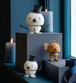 Hoptimist Julepynt>Snowman - Medium - 10,8 cm - White/Blue