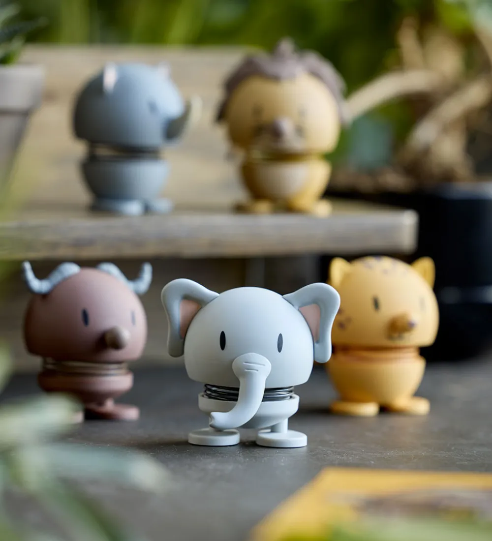 Hoptimist Pyntefigurer|Dekoration|Soft Elephant - 7,6 cm - Grå