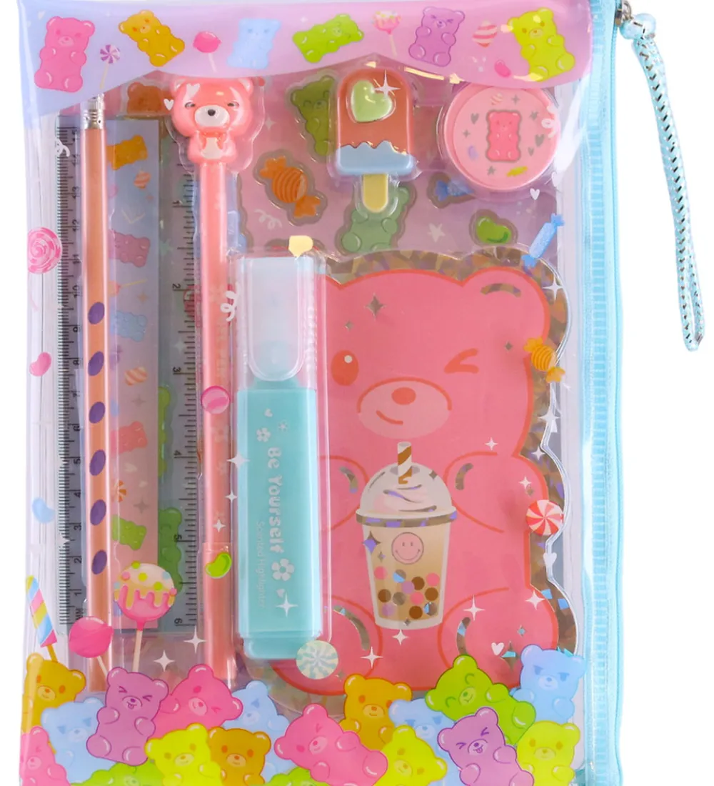 Hot Focus Tuscher Og Farver|Taske m. Skolesæt