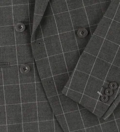 Børn Hound Jakkesæt Og Blazers>Blazer - Gråmeleret m. Tern