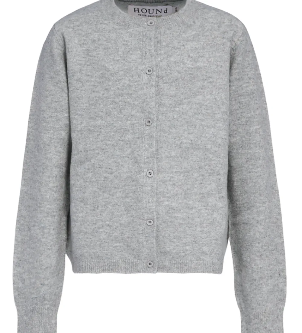 Børn Hound Cardigans>Cardigan - HdLea - Grey Melangé