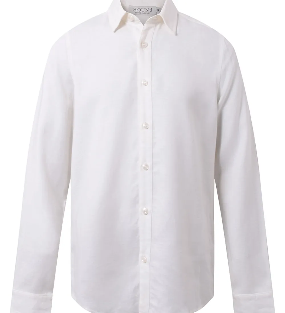 Børn Hound Konfirmationstøj|Skjorte - Hør/Viskose - Hvid