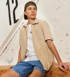 Børn Hound Konfirmationstøj></noscript>Skjorte - Sand